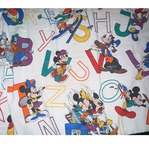 80s Disney Character Storyboard Sheet | Pristine Vintage Cotton Blend